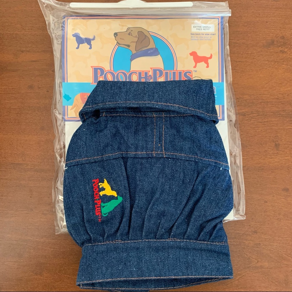 Pooch Plus Dog Demin Jacket   Size XS for Small Dogs Item #67